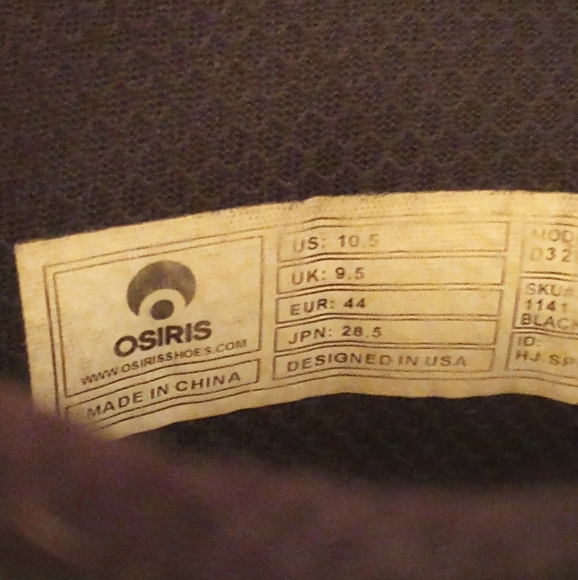 Osiris D3 2001 Mens Size 10.5 Skateboard Shoes Skate Sneakers Black/Black/Reflec - Picture 12 of 12